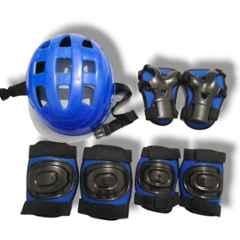 STYRKR Plastic & EVA Foam Blue protective Guard Kit Skate & Cycling Protection Set 7-in-1KIT-800