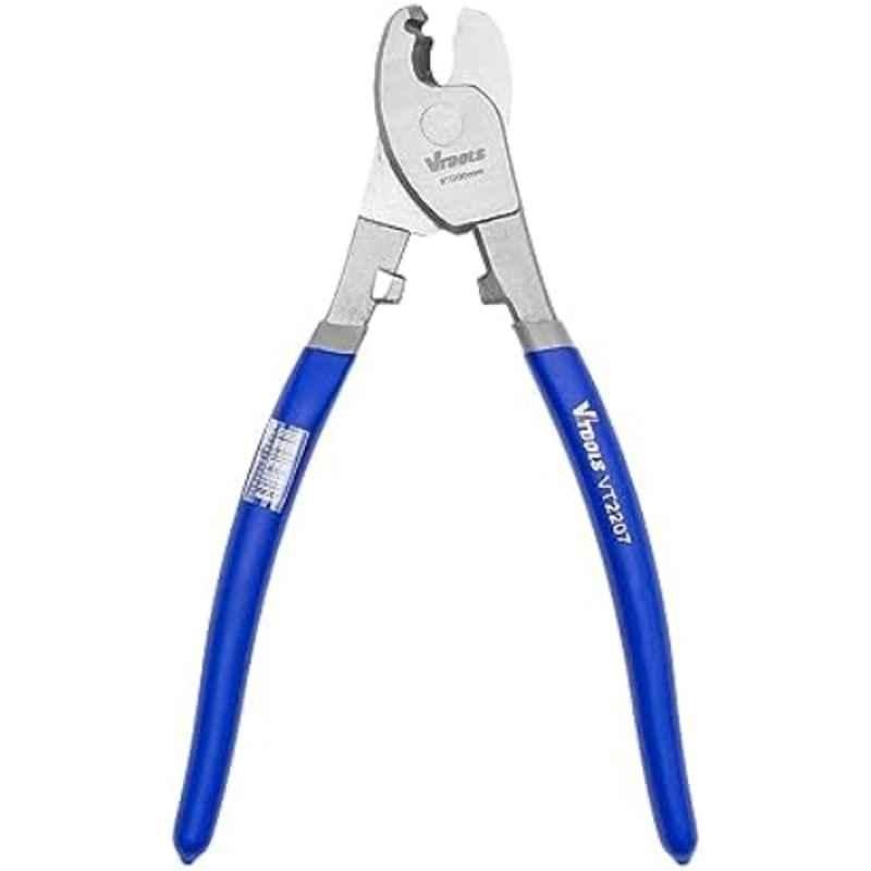 VTOOLS 8 inch Carbon Steel Heavy Duty Dipped Handle Cable Cutter, VT2207