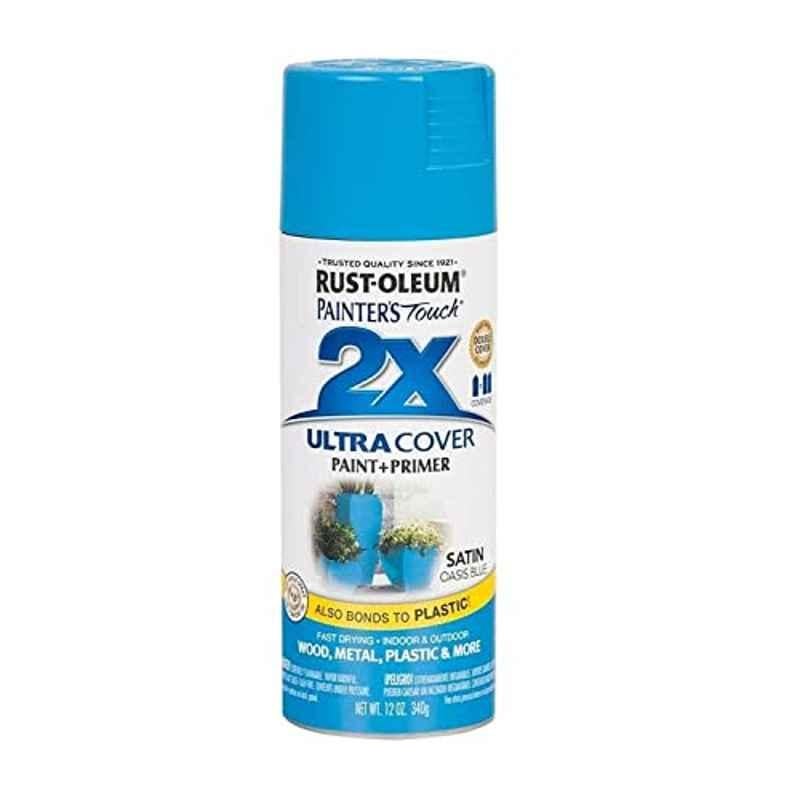 Rust-Oleum 340g Painters Touch 2X Satin Oasis Blue Spray Paint, 277991