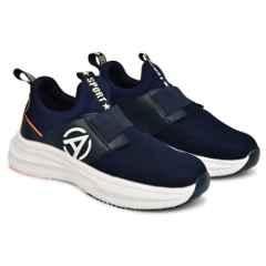Ambrick 51BLUE-WH Mesh Blue & White Steel Toe Industrial Safety Shoes with Air Mix Sole for Men, Size: 9