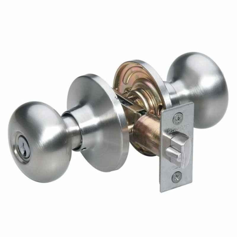 Master Lock 60-70mm Nickel Door Lock Knob, MLBCO0115