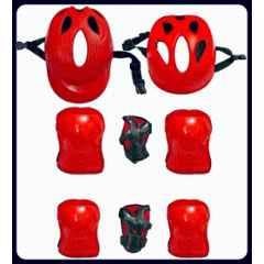 STYRKR Red cycling Protective Training Set (7 Pcs Set) Cycling Guard Kit Cycling KitKIT-1271