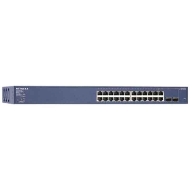 Netgear 190W 52 Gbps 24 Ports Gigabit Ethernet Poe Smart Managed Pro Switch with 2 Sfp Ports, GS724TP