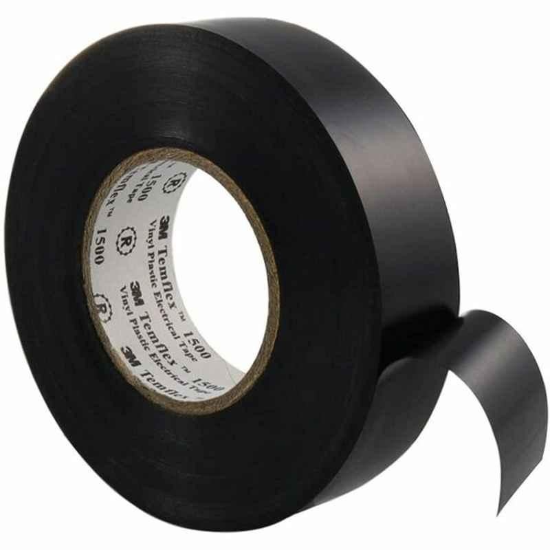 3M Vinyl Electrical Tape, Temflex 1500BK, 19 mmx10 m, Black