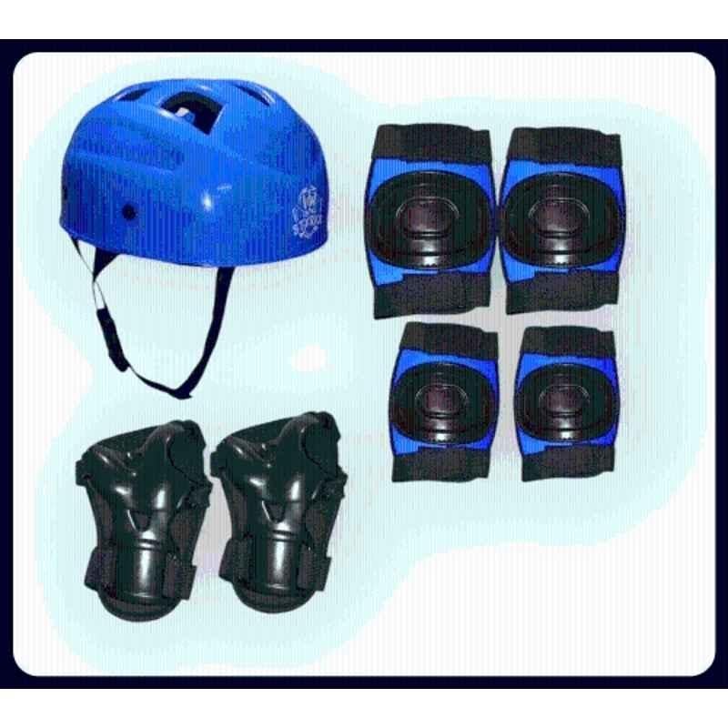 STYRKR Plastic & EVA Foam Blue skating Kit for Protective Kit(Kids, Beginner)4-in-1 Protective Kit Set Skating KitKIT-808
