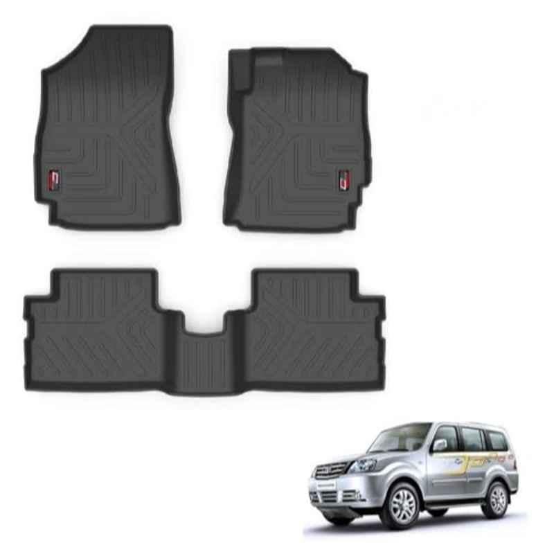 Kozdiko Thermoplastic Polyolefins 3D Life Long Car Floor Mat Set for Tata Sumo Grand