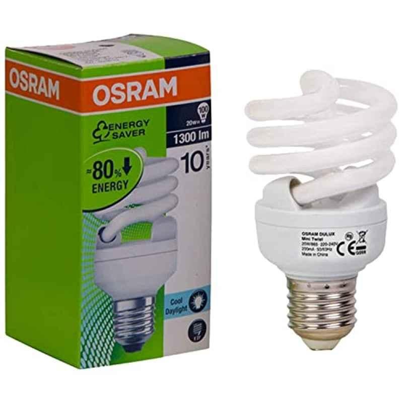 Osram 20W E27 Daylight Spiral CFL Bulb
