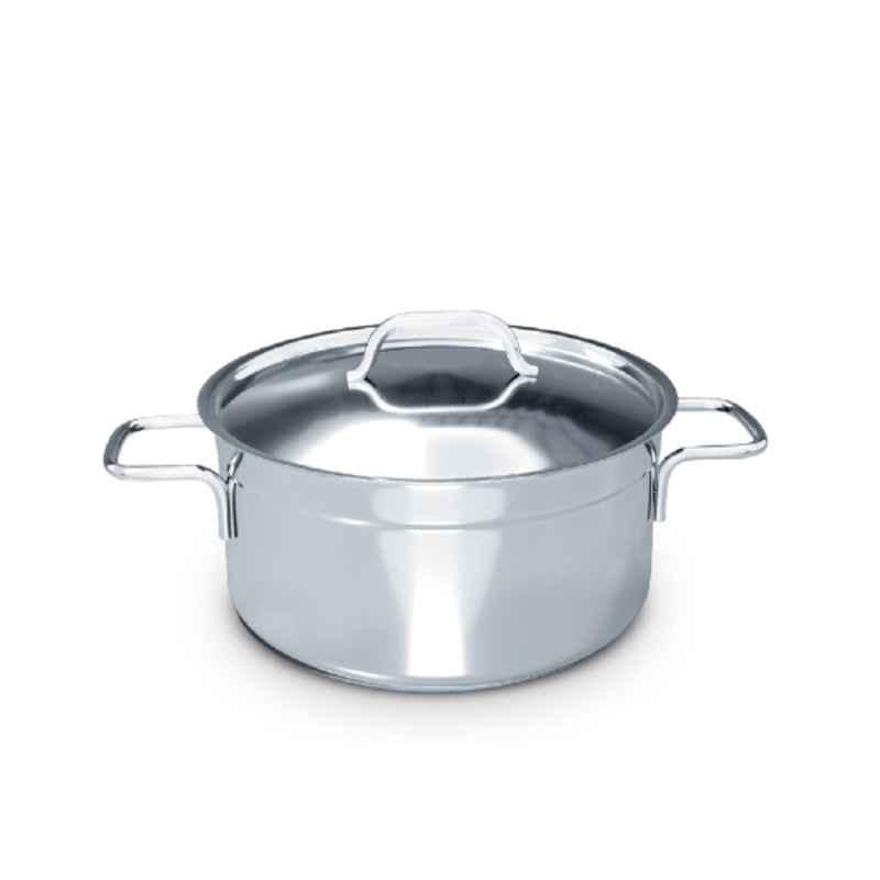 Delici 20cm Stainless Steel Silver Saucepan, DSP 20W