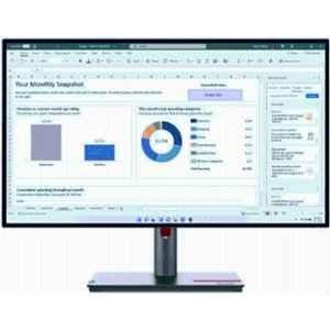 Lenovo 27 inch 2560x1440p WQHD IPS Raven Black Backlit LED Monitor, P27q-30