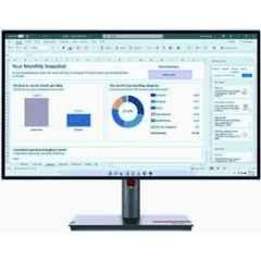 Lenovo 27 inch 2560x1440p WQHD IPS Raven Black Backlit LED Monitor, P27q-30