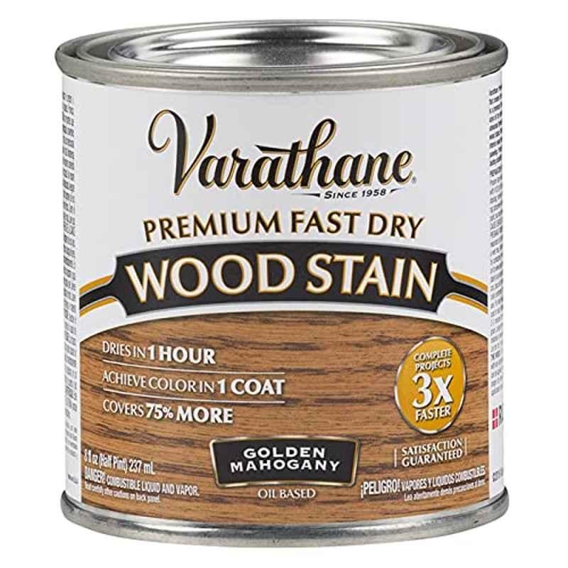 Rust-Oleum Varathane 237ml Golden Mahogany Wood Stain Premium Fast Dry Coating, 262033
