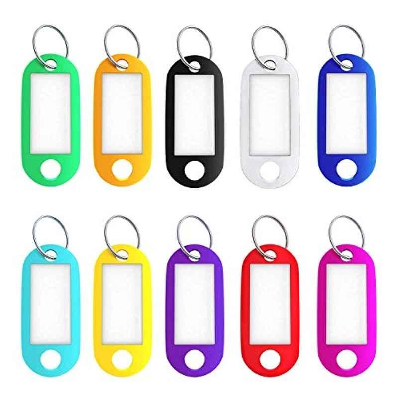 Homee Plastic ID Labels Key Tags (Pack of 50)
