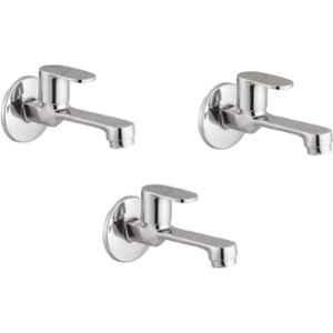 Prestige Ocean Brass Chrome Finish Long Body Bib Cock (Pack of 3)