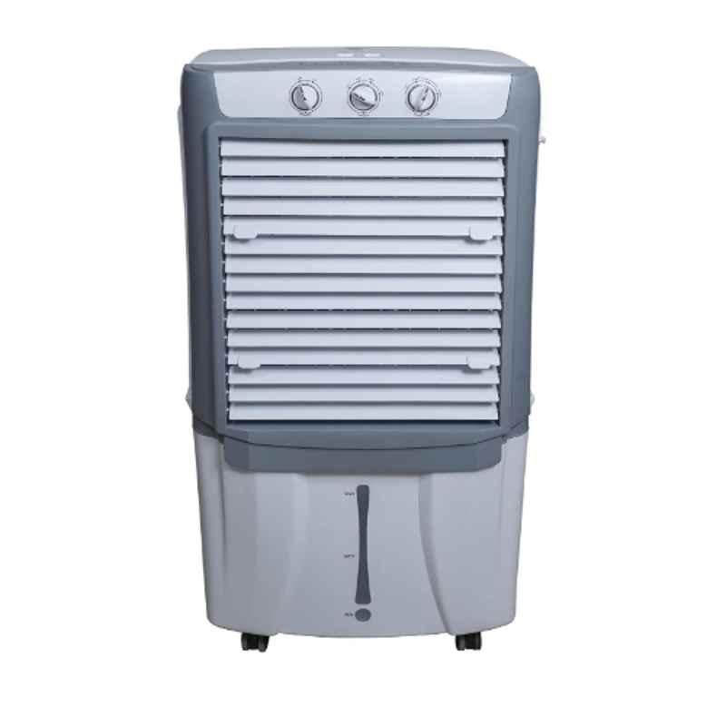 Burly BREZZA 175W 75 Litre Plastic Grey & White Desert Cooler with Honeycomb Pad Cooling & 1 Year Warranty, BHABRTO