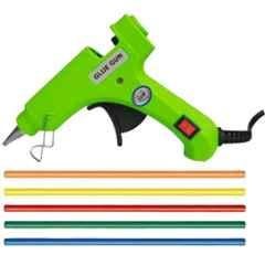 Gunstick 20W Green Glue Gun with 5 Pcs Fluorescent Glue Sticks