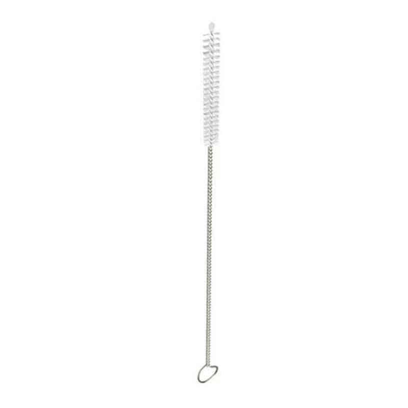 8.3x0.2x0.2 inch Silver Tube & Straw Bottle Cleaning Brush