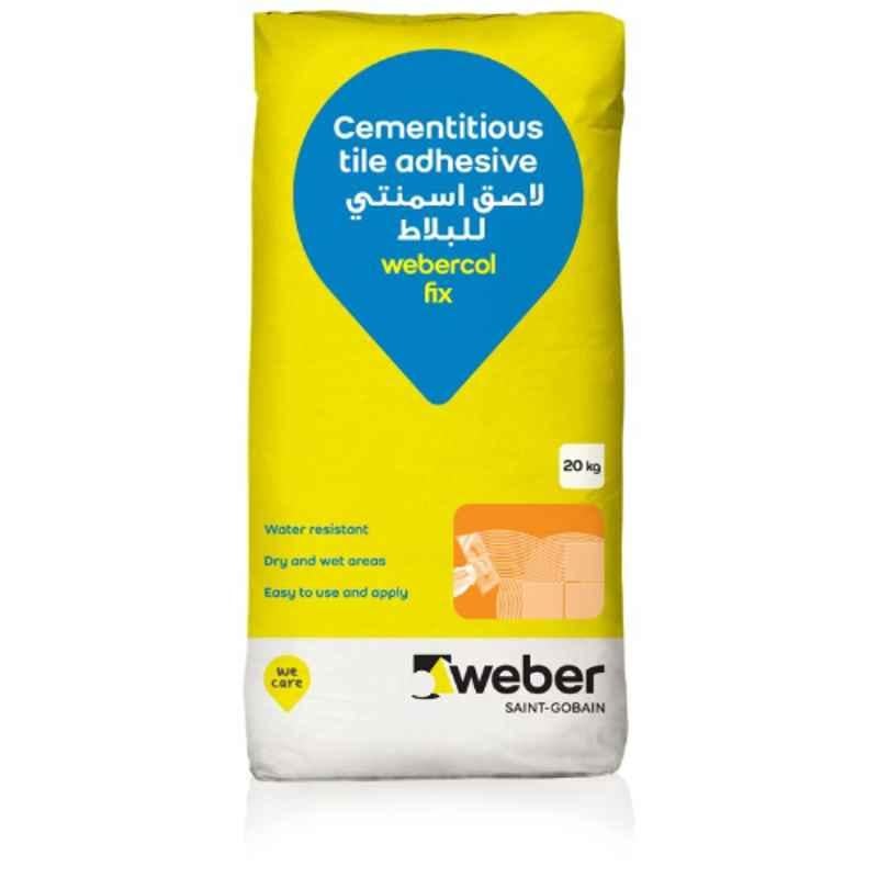 Weber 20kg Grey & White Webercol Fix for Ceramic Tiles