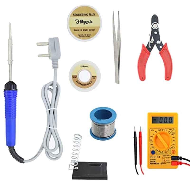 Hillgrove HGCM118 25W Electronic 8 in 1 Mobile Soldering Iron Equipment Tool Kit