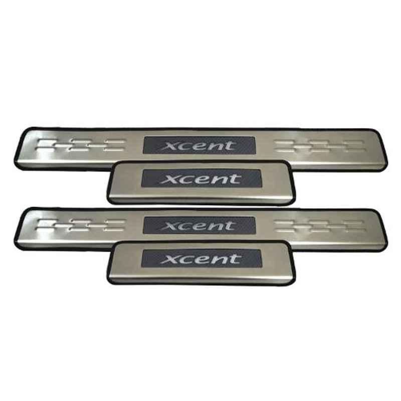 AutoPop 4 Pcs LED Footstep Sill Plate Set for Hyundai Xcent, FSLD_XCENT