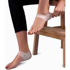 Matrica White Heel Support Protectors for Plantar Fasciitis & Heel Pain Relief, Size: Free