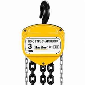 Hartley 3 Ton 3m Alloy Steel Single Fall Manual Chain Hoist Pulley
