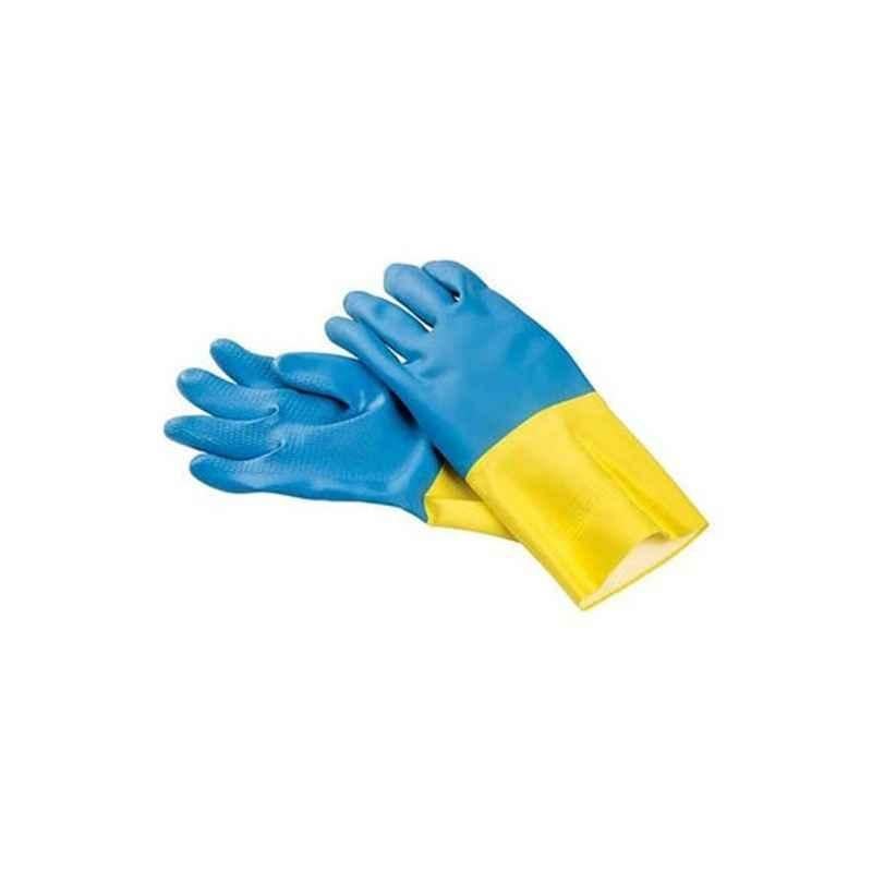 3M 2MA0030 Blue & Yellow Household Cleaning Gloves, Size: Medium