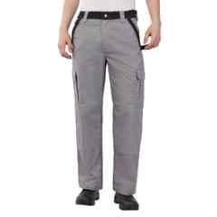 Atacama Dupio Poly Cotton Blend Twill Grey Industrial Work Trouser, AWT006GR, Size: 32