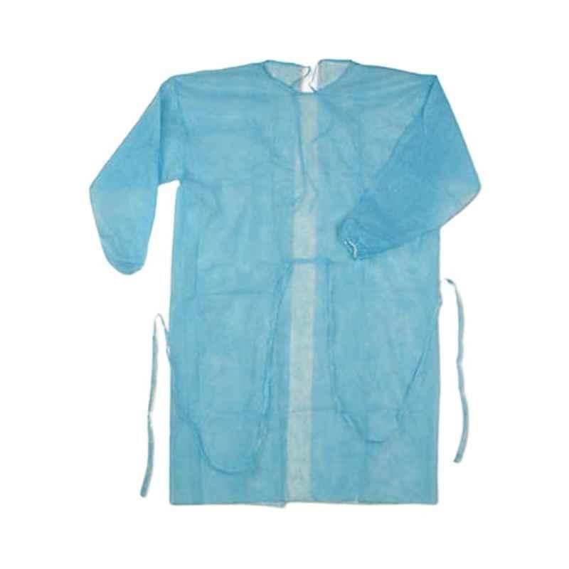 Generic Fabric Blue Disposable Isolation Gown, gown002, Size: Free