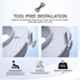 Entros 135kg Easy Fixed 6 inch White Plastic Moulded Raised Toilet Seat without Lid, SC7060C-6