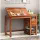Salawas Arts 112x51x84cm Brown Sheesham Wood Honey Finish Study Table
