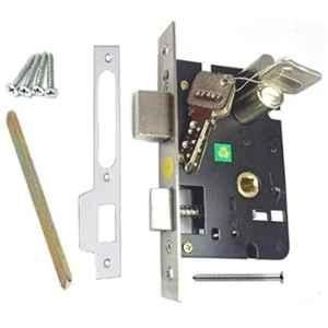 Onjecx 45x85mm Steel & Brass Both Side Key Mortise Cylinder Lock, MCYL