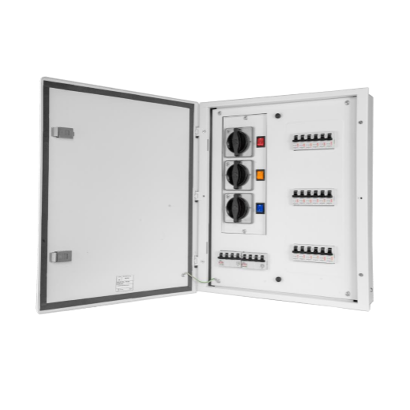 Wipro North West Avancee 8 Ways 63A Phase Selector TPN Double Doors Distribution Board, NW-AV08WPHSELDD63A