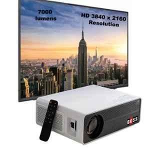 Boss S26A 7000lm Ultra HD 3840x2160p Home & Office Projector, N8-PXMX-O8H3