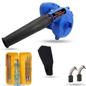 Hillgrove 800W Plastic Blue Electric Air Blower with Carbon Brushes & 5 in 1 Screwdriver, HGCM1033