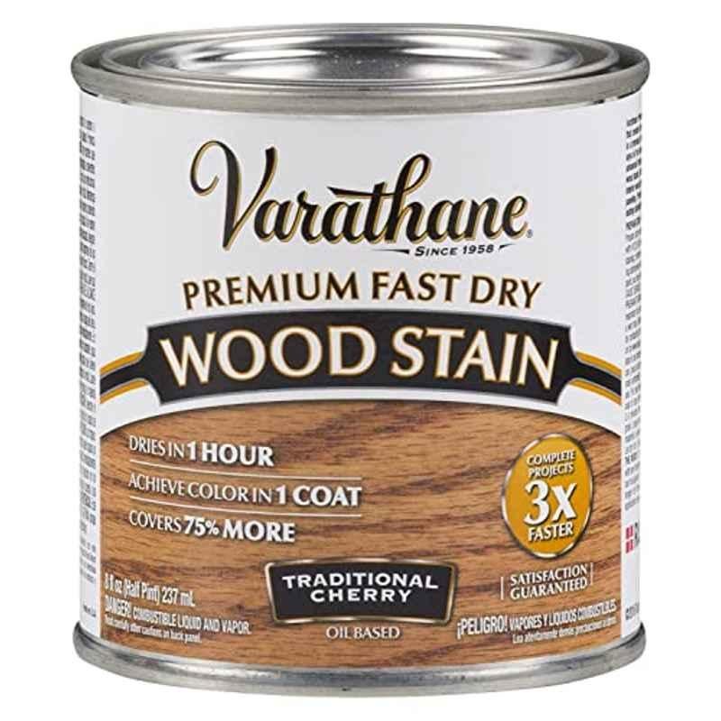 Rust-Oleum Varathane 237ml Traditional Cherry Wood Stain Premium Fast Dry Coating, 262027