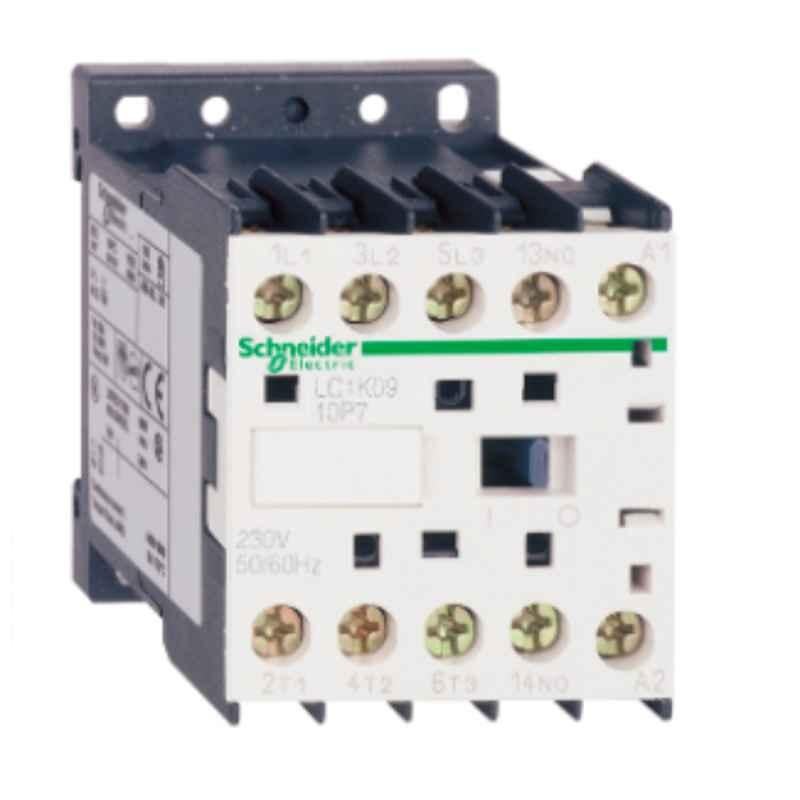 Schneider TeSysK 9A 3 Pole Contactor, LC1K0910N7