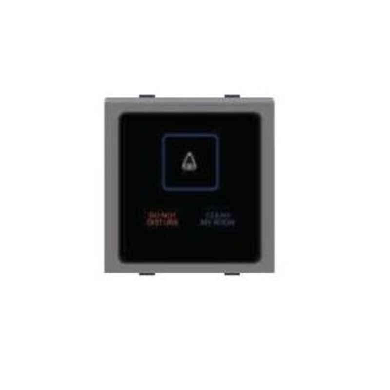 Polycab Levana 2 Module Magnesium Grey IR Touch Screen Outdoor Bell Switch with DND Indicator, SLV1400702