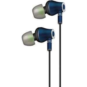 AT&T Metallic Navy In Ear Stereo Headphone with Mic, ED-NVY