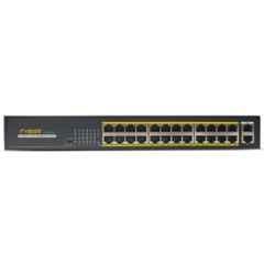 Fyber 24+2 Port 10/100/1000Mbps 250W +2 Uplink 10/100/1000 250W 2 Uplink Giga PoE Switch, FY-242GE