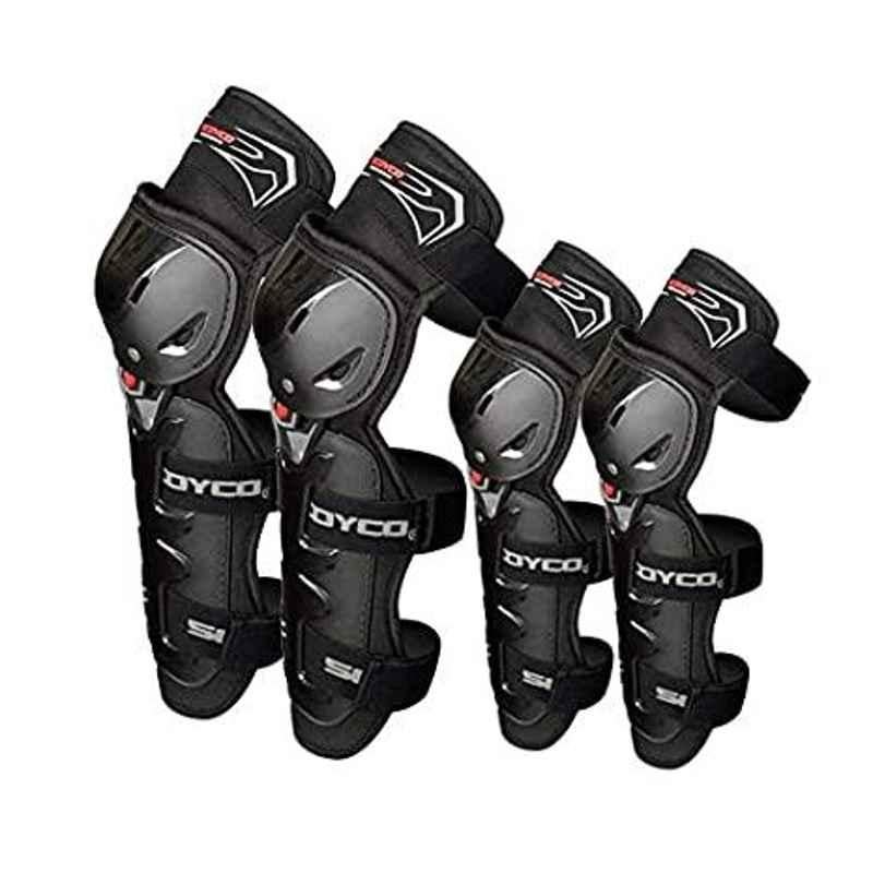 Biker deals knee guard