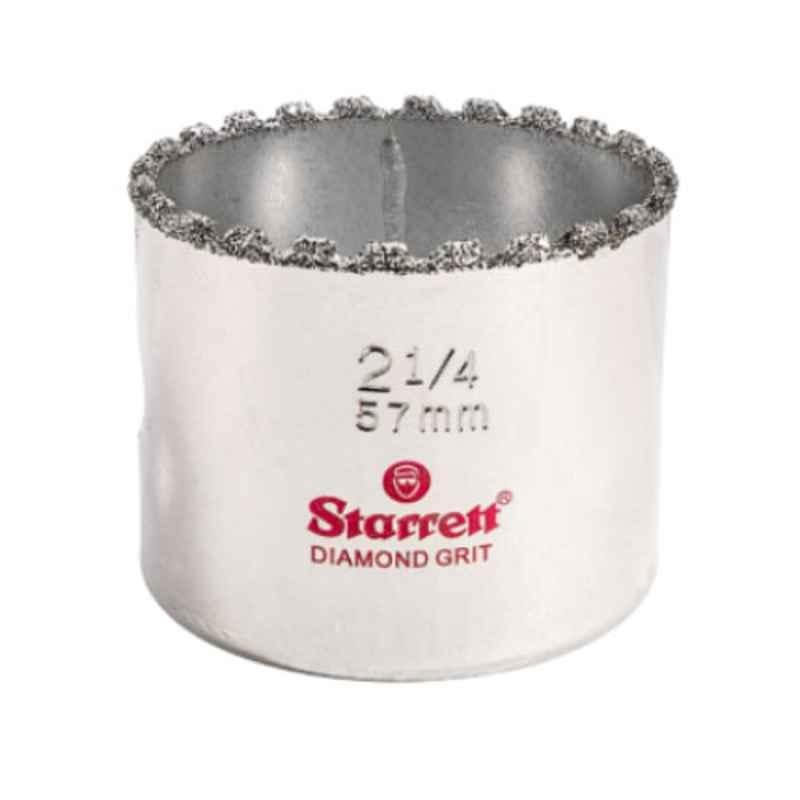Starrett 57mm Silver Diamond Grit Hole Saw, KD0214-N
