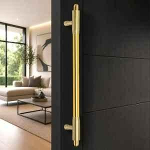 Plantex 18 inch Main Door Handle/Pull-Push Handle for Main Door/Stainless Steel Handle for Home & Office/Hotel (Brass Antique & PVD Gold)