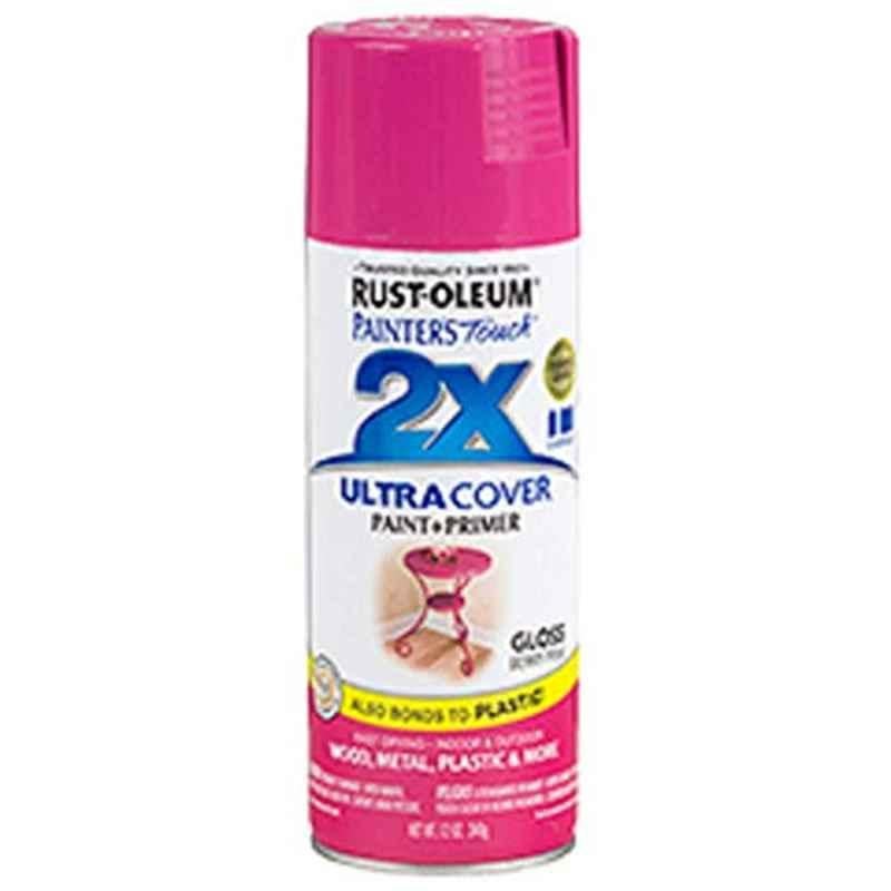 Rust-Oleum Painters Touch 12oz Berry Pink 249123 Glossy Ultra Cover Enamel Spray Paint