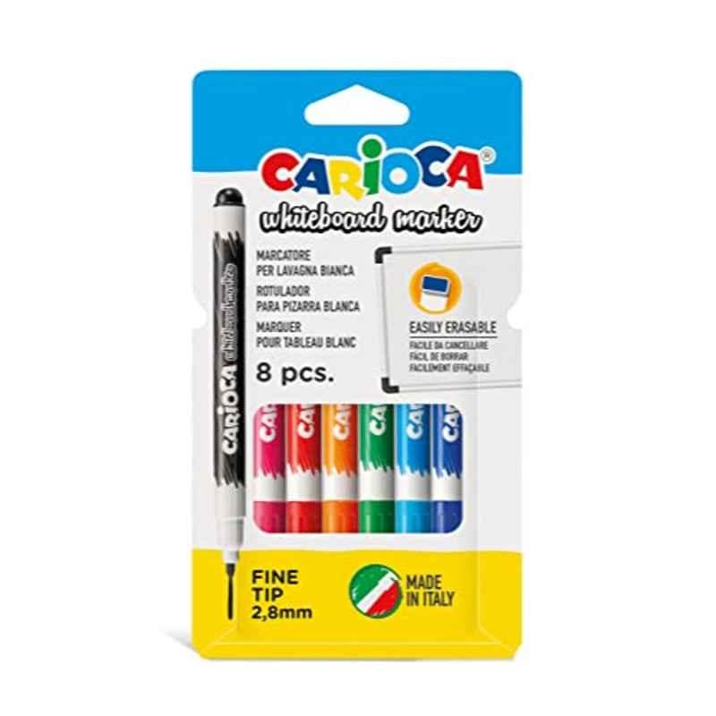 Carioca 8Pcs Whiteboard Finetip Marker Box, 42920