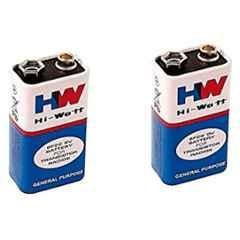 Lab Junction 9V Hi-Watt Zinc Carbon Battery for Electronic Devices, LJ-6F22, (Pack of 2)
