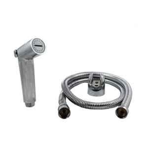Elegant Casa Roller 1834 ABS Health Faucet with Wall Hook & 1m Stainless Steel Chrome Finish Hose