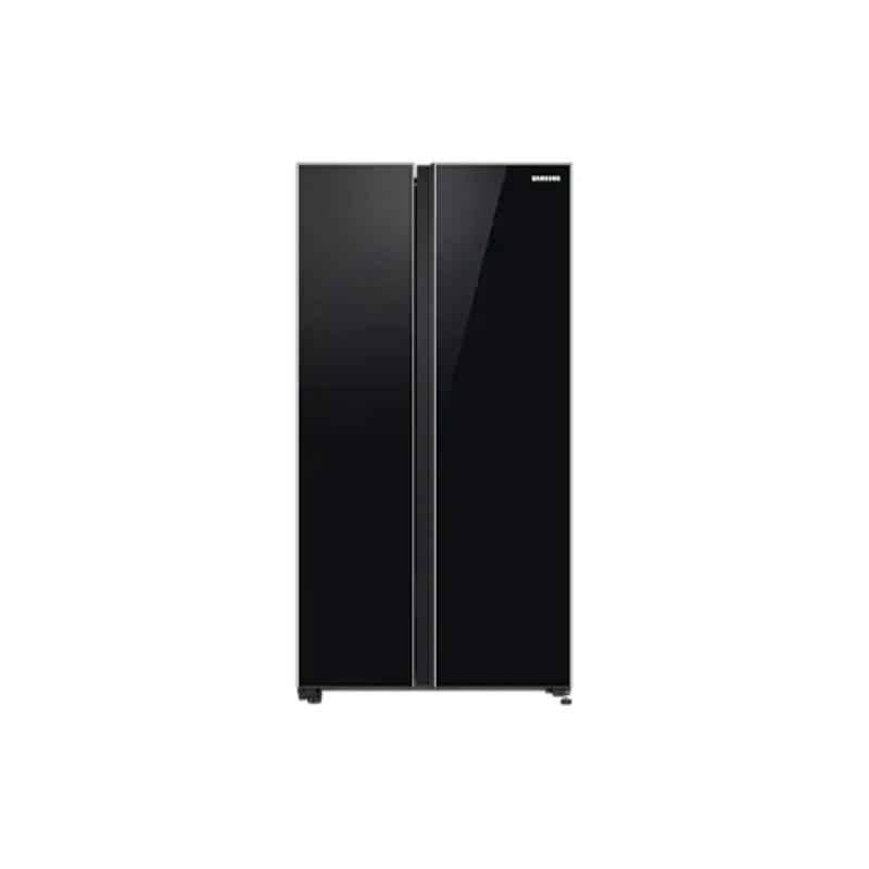 Samsung RS72R50112C/TL 700L Black Glass Side by Side Door Inverter Refrigerator