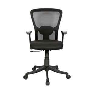 Regent Jazz Net & Metal Low Back Black Mesh Chair
