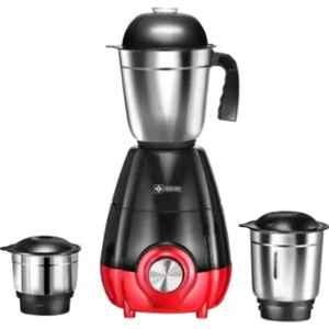 Havok Premium Pro 950W Plastic & Stainless Steel Black & Red Pure Copper Winding Mixer Grinder with 3 Jars