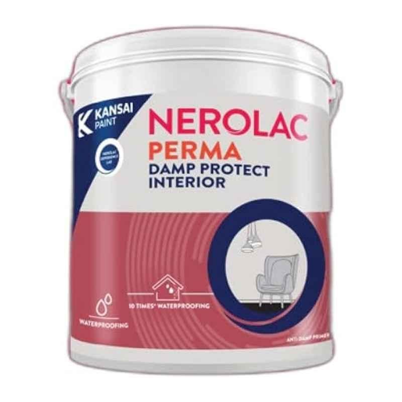 Nerolac Perma 4 Litre White Damp Protect Interior Waterproofing Coating with Crack Resistant & Low VOC